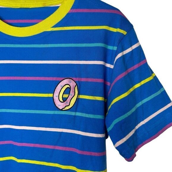 Odd Future Blue, Yellow, & Pink‎ Stripe donut T-Shirt Medium - Picture 5 of 7